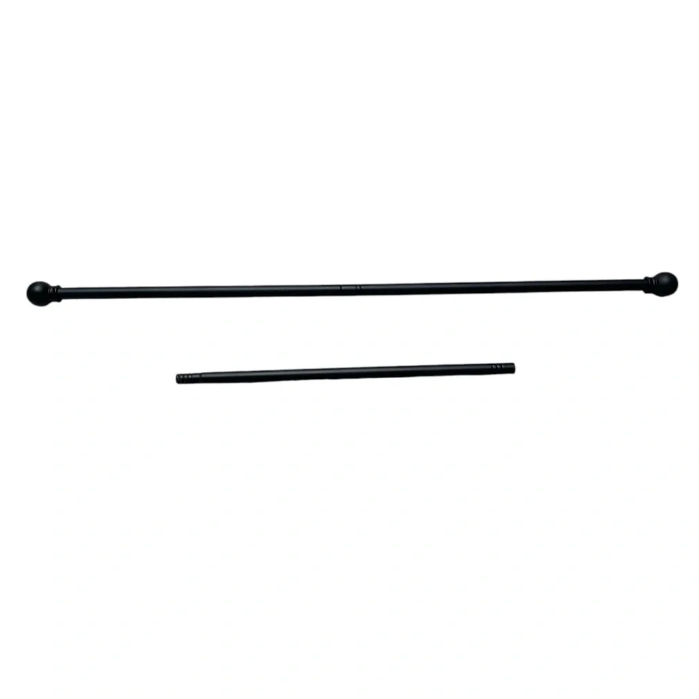Black Curtain Rod Set 31''-47''